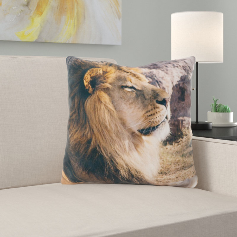 East Urban Home Lion Throw Pillow Wayfair.ca